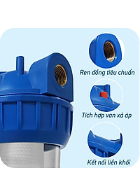 Bộ Lọc Thô PARTEK P1012-PRS 10 inch Cao Cấp Công Nghệ Mỹ Chuẩn NSF - Hàng Chính Hãng - (Cốc Lọc Sinh Hoạt 10in, Lọc Nước Đầu Nguồn, Tiền Xử Lý Nước Sinh Hoạt, Sediment Filter, Pre-treatment 5 micron, P1012PRS P1005-PP PP-CATION)