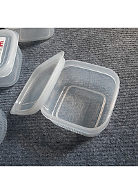 Combo 6 hộp đựng đồ ăn dặm NAKAYA Nhật Bản (3 hộp tròn 180ml + 3 hộp vuông 200ml)