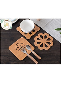 [combo 3] Đế lót nồi bằng gỗ họa tiết đa dạng - Henrysa