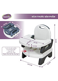 Ghế ngồi ăn bằng nhựa Mastela 07330 nâng hạ độ cao cho bé