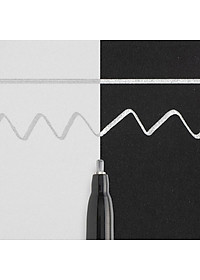 Bút Thư Pháp Sakura Pentouch Calligrapher Fine 1.8mm - Màu Bạc