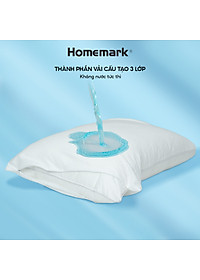 Bảo Vệ Gối Khách Sạn Homemark 50x70cm - Kháng Nước, Chống Bụi, Khóa Kéo Tiện Lợi