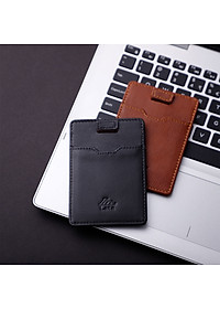 Ví nam da bò Lata (Thời trang nam đựng namecard - Ví da thật LVN77)