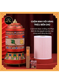 Kinh luân điện -Bánh xe cầu nguyện cắm điện, có kinh bên trong.