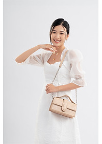 Túi Yuumy ( Thời trang nữ nắp gập sành điệu size 22 - Túi đeo chéo da Verein YN208 )
