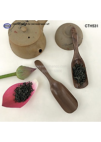 Thìa/Muỗng xúc trà gỗ Óc Chó (15cm) CTH531 - Dùng xúc cafe, xúc gia vị, ăn uống sạch, decor trang trí
