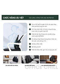 Tựa Lưng Ghế Văn Phòng Công Thái Học Đệm Tựa Lưng Văn Phòng