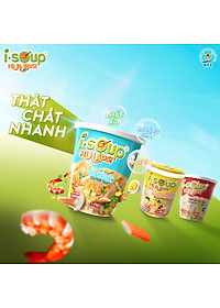 Súp Nấm Yến Mạch Ăn Liền ISOUP HUUPS Hũ 24G - Súp Ăn Liền Sấy Thăng Hoa
