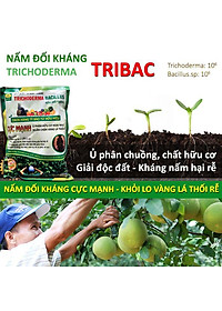 Combo Chế phẩm EM gốc và Chế phẩm vi sinh Trichoderma TRIBAC nấm đối kháng. Ủ phân cá, rác bã hữu cơ hoai mục nhanh không mùi hôi. Ngăn chặn nấm bệnh gây thối rễ vàng lá. HSD 2 năm