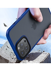 Ốp lưng viền màu lưng nhám trong chống sốc hiệu J-Case dành cho iPhone 11 Pro Max, 12 Pro Max( hàng chính hãng)