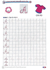 Tủ Sách Cho Bé Vào Lớp 1 - Bé Tập Tô Chữ Hoa Dành Cho Học Sinh Mẫu Giáo Lớn