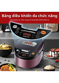 Nồi cơm điện đa năng SOKANY SK-07078 dung tích lớn 6L, bảo quản nhiệt thông minh, nấu cơm, hầm, hấp, tiện lợi mọi lúc mọi nơi - HÀNG CHÍNH HÃNG
