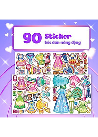 Sách thời trang Công chúa - Sách bóc dán sticker cho bé gái