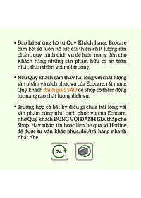 Nước lau sàn Hữu cơ đuổi muỗi tinh dầu thiên nhiên thương hiệu Ecocare