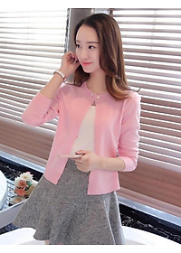 Áo Khoác Len Nữ Cổ Đính Cúc Ngọc MHAL025 MayHomes