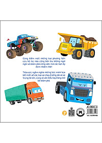 Sách Busy Machines - Trucks: Những Cỗ Máy Năng Nổ - Xe Tải (Song Ngữ Anh - Việt)