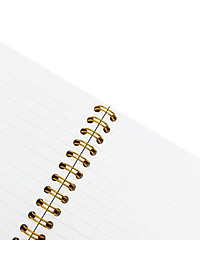 Sổ Lò Xo Bìa Nhựa Puppy A5 - Kẻ Ngang - Oxford D481A5 - Màu Nâu