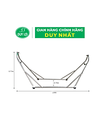 KHUNG VÕNG XẾP DUY LỢI INOX – CỠ LỚN (KHÔNG BAO GỒM LƯỚI VÕNG) – TẶNG 10 MÓC ÁO KÉP NHỰA CAO CẤP DUY LỢI