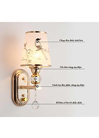 Đèn tường DELIC kiểu dáng hiện đại, tinh tế trang trí nhà cửa sang trọng - kèm bóng LED chuyên dụng.