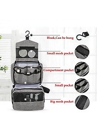 Túi đựng mỹ phẩm, đồ trang điểm, đồ dùng vệ sinh cá nhân đi du lịch - Màu Đỏ