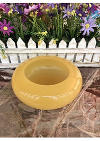 Bát nước minh đường tụ thủy, bát thả hoa thần tài đá ngọc cẩm thạch - Đường kính 15 cm