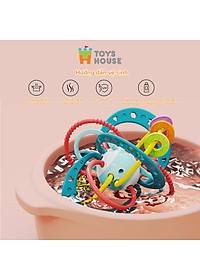 Đồ chơi bóng vòng nhựa mềm kết hợp gặm nướu cho bé ToysHouse 822-86