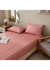 Bộ ga giường cotton Tici kẻ LIDACO cao cấp (Nhiều mẫu lựa chọn)