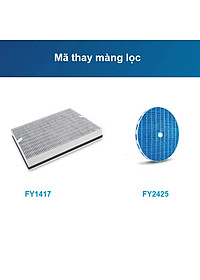 Máy lọc không khí 2 trong 1 kèm chức năng tạo độ ẩm Philips Series 3000 AC2726/00 - Hàng Nhập Khẩu