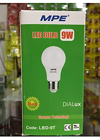  COMBO 6 Bóng đèn LED Bulb 9W MPE - LBD-9T HÀNG CHÍNH HÃNG
