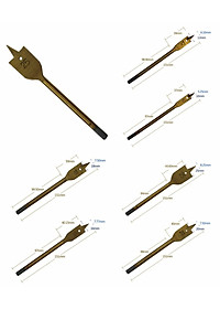 Bộ 6 Mũi Khoan Khoét Gỗ Đuôi Cá  Milliken Tampe NL-3028 - Màu sắc ngẫu nhiên