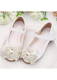 Giày búp bê cho bé gái 3 - 12 tuổi gắn nơ công chúa sang chảnh GE22