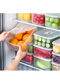 Hộp đựng thực phẩm 3L nắp dẻo nội địa Nhật Bản