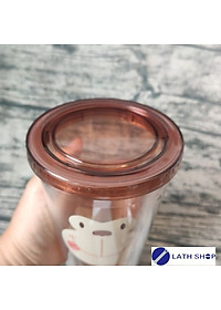 Ly nhựa 2 lớp LocknLock Animal 520ml