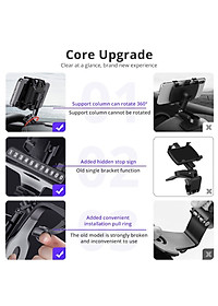 Giá đỡ điện thoại ô tô Volcano Cars xoay 360 độ chống rung treo đa điểm trên taplo, gương chiếu hậu_B126_HÀNG CHÍNH HÃNG