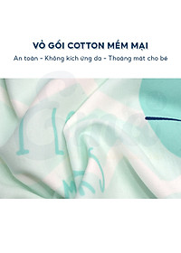 Gối cao su non trẻ em thiết kế công thái học cho bé từ 1-6 tuổi - Hàng cao cấp với ruột gối đục lỗ thoáng khí