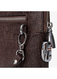 Clutch, Ví Cầm Tay Thời Trang Nam Da Bò Saffiano Cao Cấp CK11 Nâu 