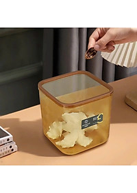 Hộp đựng bông tẩy trang , dụng cụ trang điểm , đồ dùng văn phòng..vv để bàn size 15.1*15.1*8.3 cm - Hàng chính hãng