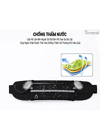 Túi Đeo Bụng Chạy Bộ Chống Nước Teement TM01, Đai Đeo Điện Thoại Chạy Bộ, Túi Đeo Hông Chạy Bộ Phản Quang -hàng Chính Hãng