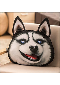 Gối ôm gấu bông chó Husky mặt ngáo - Thú Nhồi Bông - Đồ chơi sang trọng