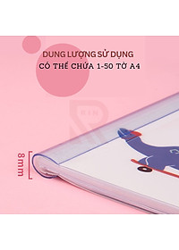 File đựng tài liệu rút gáy A4 / kẹp tài liệu rút gáy A4 trong suốt 