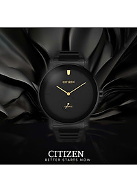 Đồng Hồ Nam Citizen Dây Thép Không Gỉ BE9187-53E - Mặt Đen