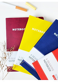 Sổ Bìa Da A5 - Kẻ Ngang 200 Trang 80gsm - 4 Seasons - The Sun 02 - Màu Vàng Chanh