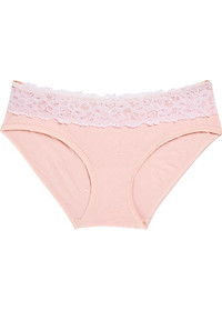 Combo 4 Quần Lót Modal Lưng Ren Active Miley Lingerie Màu Đen, Da, Trắng & Hồng FDS0174-0274-0974-1274