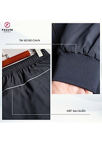 Bộ quần áo gió nam 2 lớp có mũ FASVIN BC24639.HN vải thể thao cao cấp lót vải thun hàng chính hãng