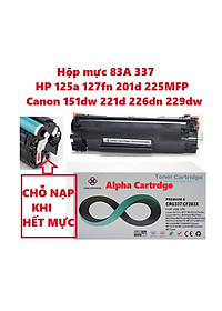 Hộp mực 83A dành cho HP M125 125fw 125A M126 M127 M127fw M201 M225 Canon MF151dw MF211 MF212w MF221d MF215 MF217w MF226dn MF229dw MF241D -MF244dw - MF247DW - MF249DW Hàng chính hãng Alpha Cartridge