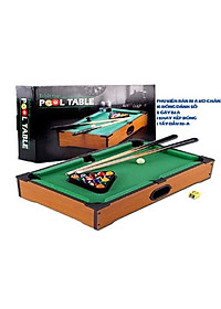 Bàn bida mini cho trẻ em size 51.5x31x9cm bằng gỗ, mặt nhung cực đẹp