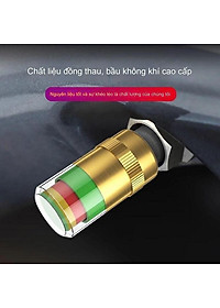 Nắp Van Lốp Ô Tô bằng Đồng kiểm tra cảnh báo Áp Suất Lốp có ốc hãm chống trộm