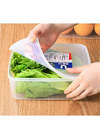 Combo 04 hộp nhựa cao cấp bảo quản thực phẩm Nakaya hình chữ nhật (Full size) - Nội địa Nhật Bản