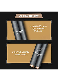 Máy tỉa lông mũi Kemei KM-323 dùng pin sạc USB tiện lợi - Hàng chính hãng