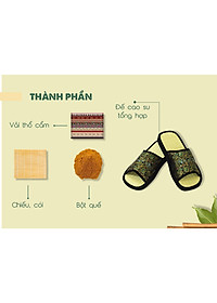 Dép chiếu mang trong nhà Hương Quế